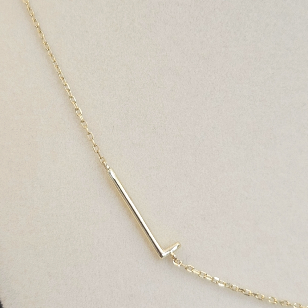 Rae Dunn 14k Gold Over Sterling Silver 925 Letter L Necklace